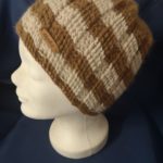 Mütze hellbraun-beige 100 % Alpakawolle