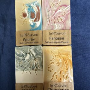 Seife mit Alpakakeratin